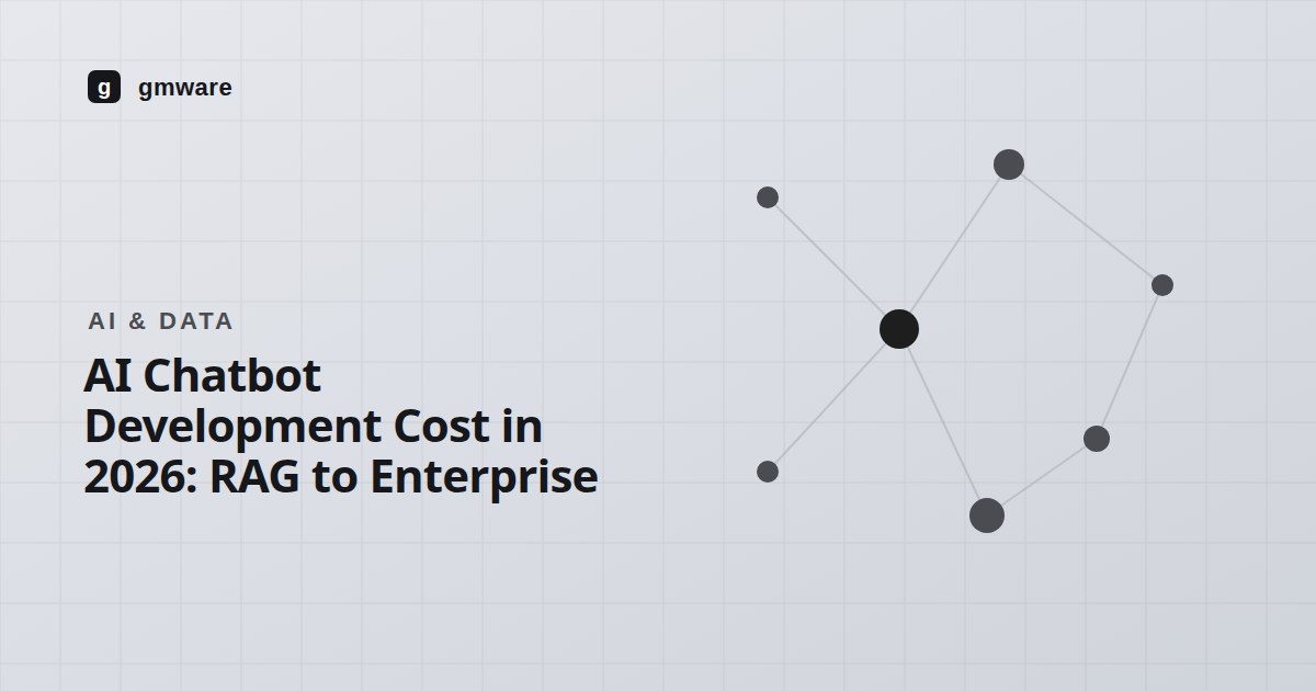 AI Chatbot Development Cost in 2026: RAG to Enterprise | GMWARE